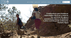 Desktop Screenshot of alianzaporelagua.org